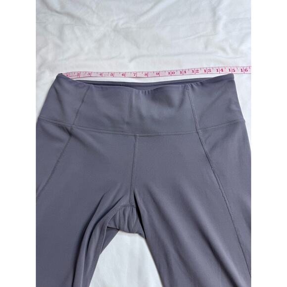 Athleta Salutation Gray Stretch Mesh Workout Pants Women's Size Large L - Picture 8 of 10